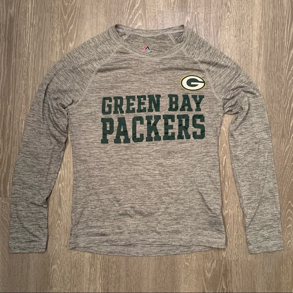 Green Bay Packers Majestic Long Sleeve Performance Shirt Men's Size Small